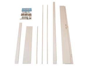 Solid kit d'ébrasement multiplex 202,2x40 cm prépeint