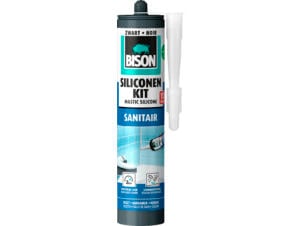 Bison kit mastic silicone sanitaire 300ml noir