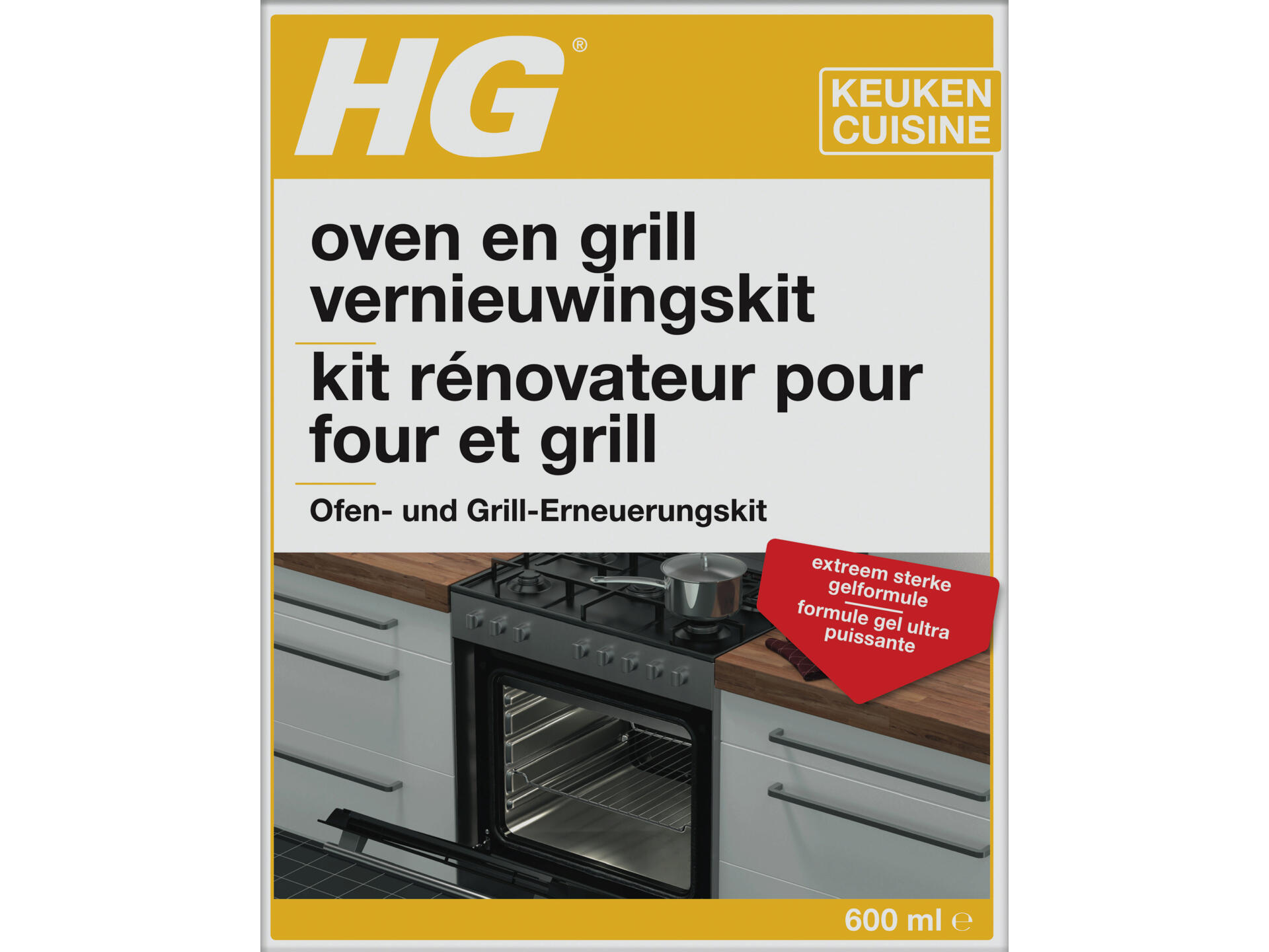HG kit rénovateur pour four et grill 600ml