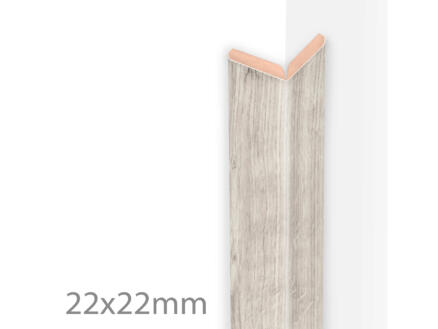 Design kniklijst 22x22 mm 260cm Grey Oak 1