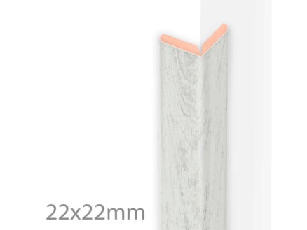 Design kniklijst 22x22 mm 260cm White Oak 1