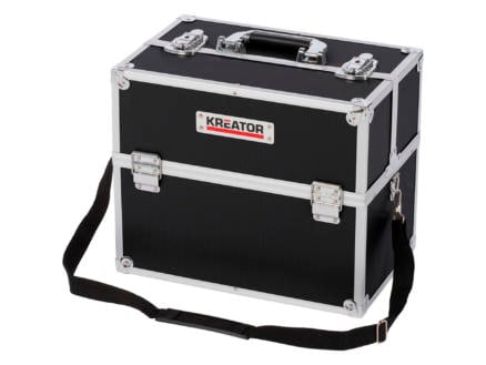 Kreator koffer 36x23x30 cm aluminium zwart 1