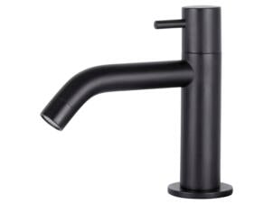Differnz koudwaterkraan gebogen 1/2" mat zwart