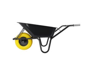 Talen Tools kruiwagen met lekvrij wiel 85l zwart