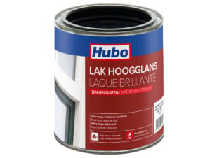 Hubo lak hoogglans 0,75l antraciet grijs