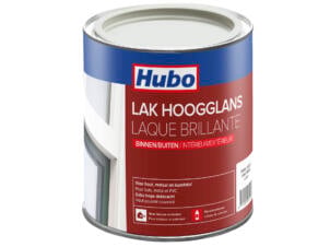 Hubo lak hoogglans 0,75l parelgrijs