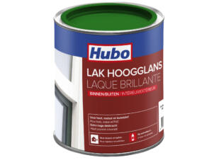 Hubo lak hoogglans 0,75l signaalgroen