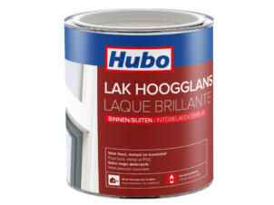 Hubo lak hoogglans 0,75l wit