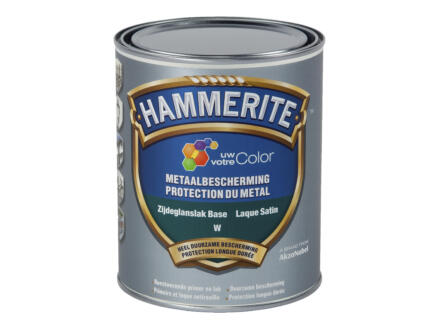 Hammerite lak metaalbescherming zijdeglans 1l wit 1