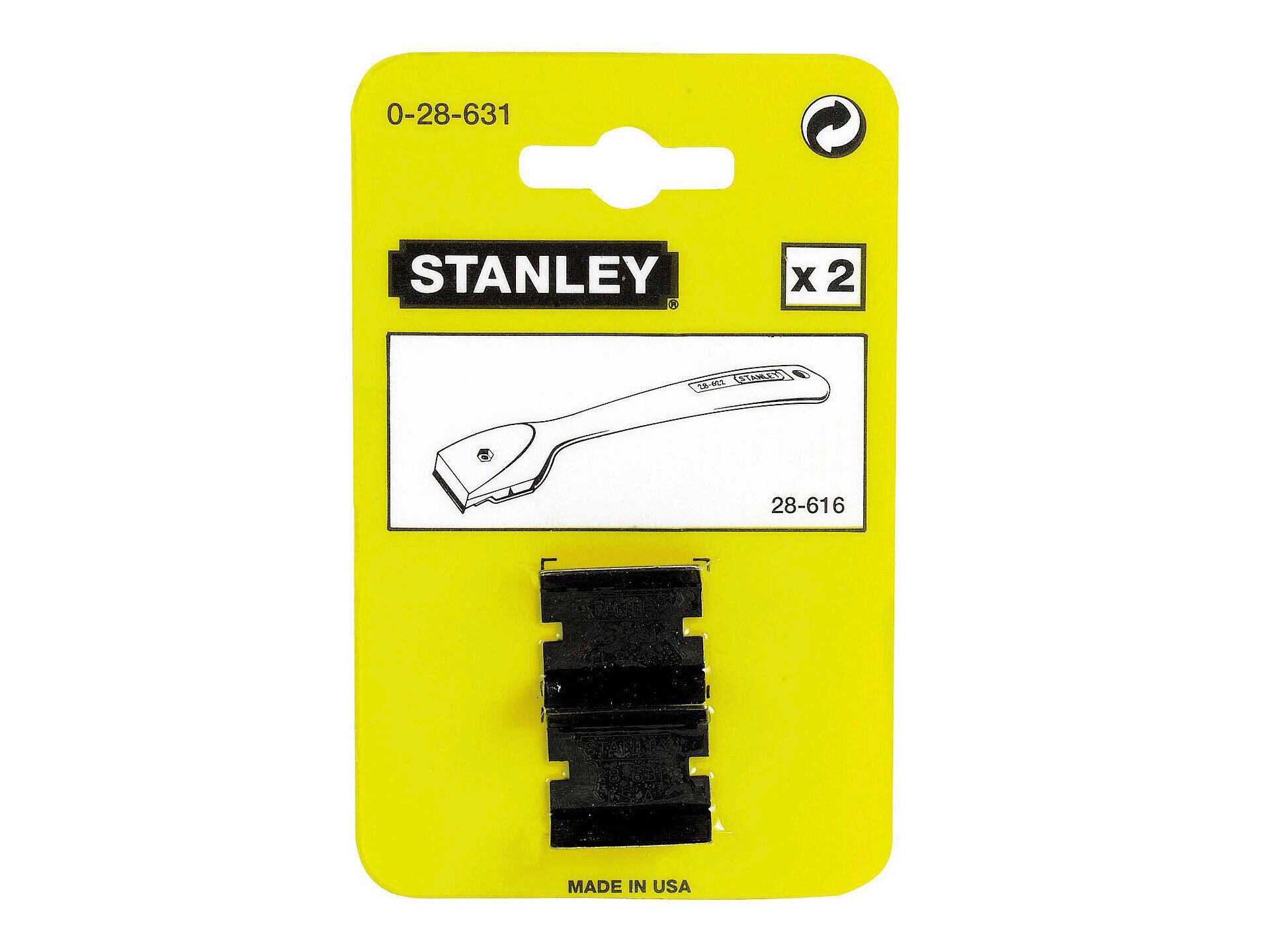 Stanley lame de rechange pour grattoir 2,5cm