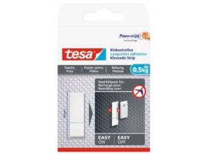 Tesa languettes adhésives papier peint & plâtre recharge 6cm 0,5kg 9 pièces