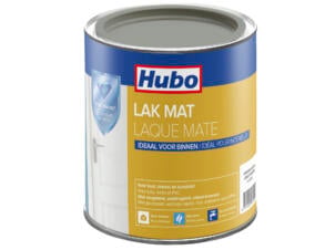 Hubo laque acrylique mat 0,75l gris d'hiver