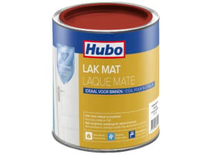 Hubo laque acrylique mat 0,75l rouge chaud