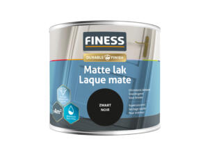 Finess laque acrylique mat à base d'eau 0,25l noir