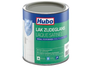 Hubo laque acrylique satin 0,75l gris d'hiver