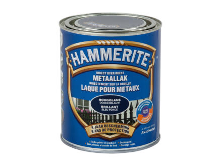Hammerite laque brillant 0,75l bleu foncé