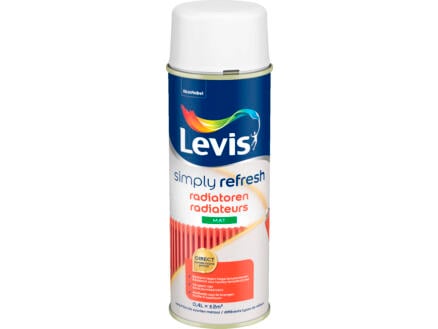Levis laque en spray peinture radiateur mat 0,4l white touch 1