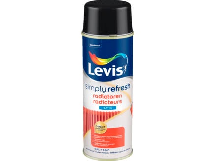 Levis laque en spray peinture radiateur satin 0,4l black touch 1