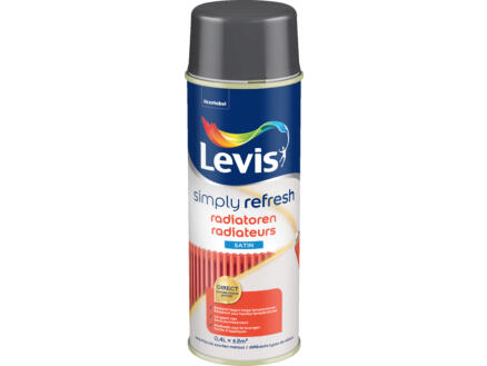 Levis laque en spray peinture radiateur satin 0,4l pepper touch 1