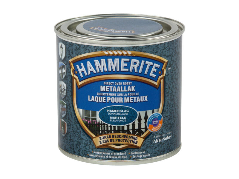 Hammerite laque martelée 0,25l bleu foncé