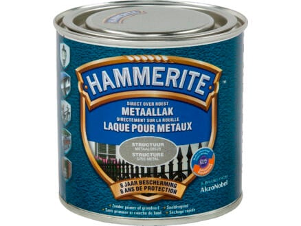 Hammerite laque peinture métal structure 0,25l gris métal 1