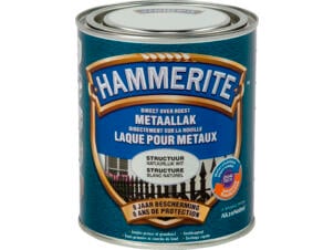 Hammerite laque peinture métal structure 0,75l blanc naturel