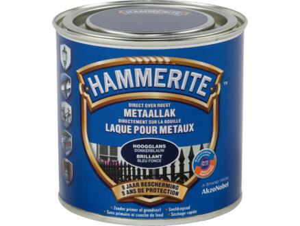 Hammerite laque pour métaux brillant 0,25l bleu foncé 1