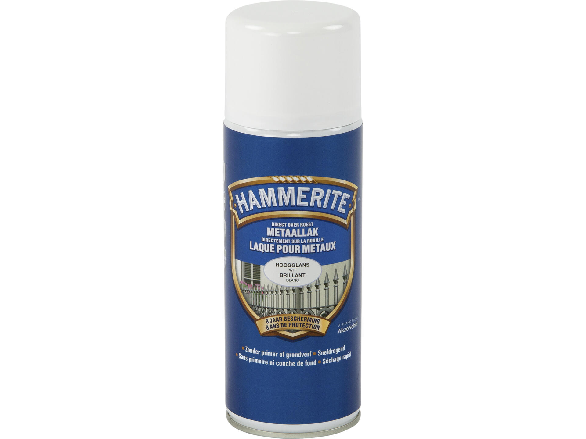 Hammerite laque pour métaux brillant 0,4l blanc