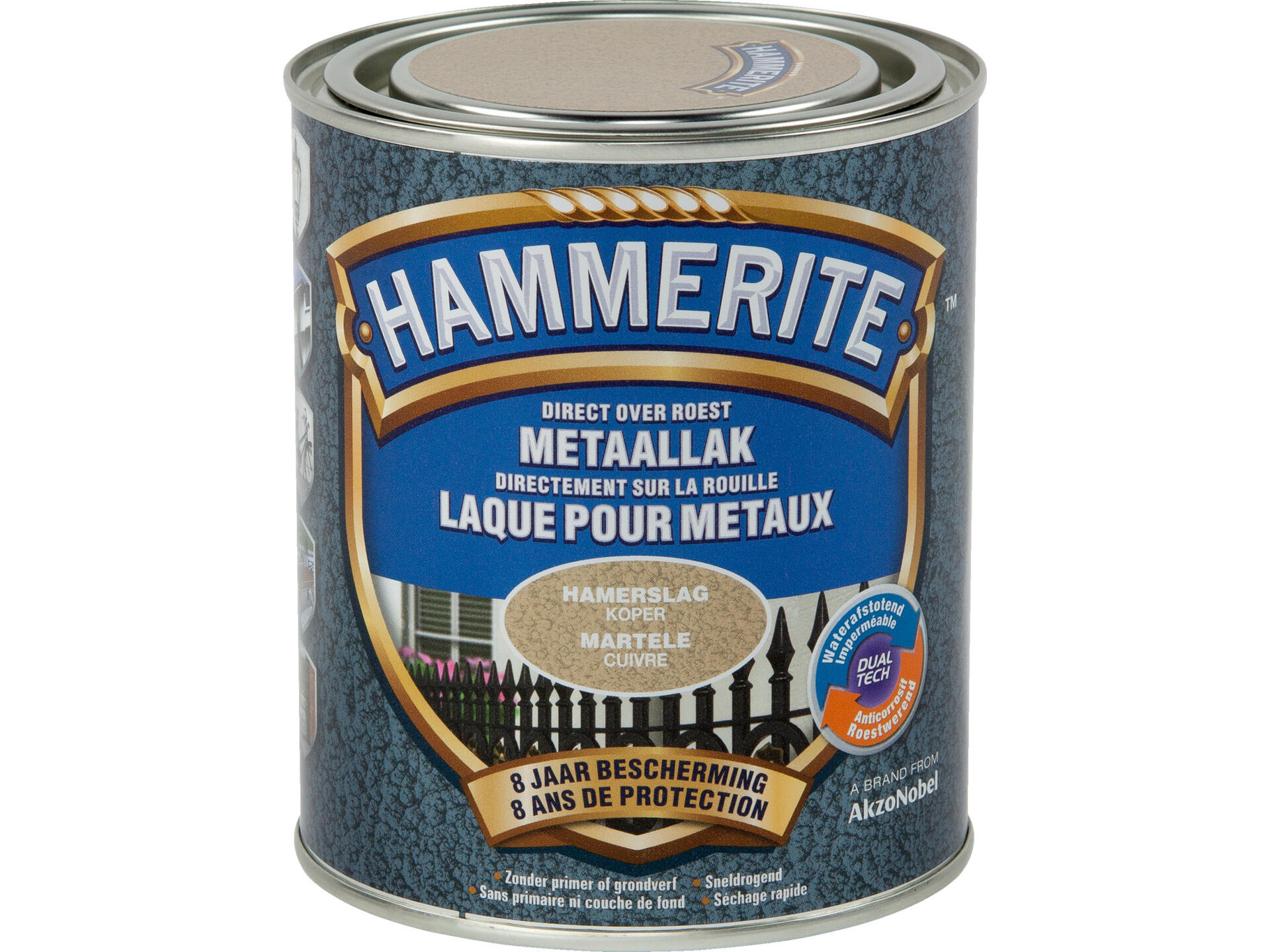 Hammerite laque pour métaux martelé 0,75l cuivre