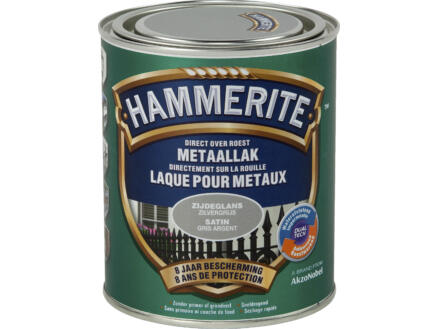 Hammerite laque satin 0,75l gris argent 1