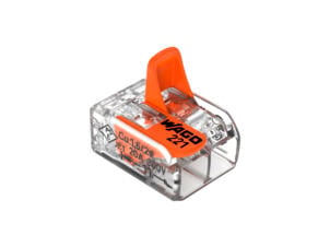 Wago lasklem met hendel 2x 0,2-4 mm² 10 stuks