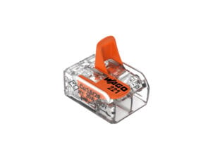 Wago lasklem met hendel 2x 0,2-4 mm² 10 stuks