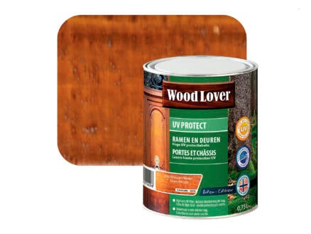 Wood Lover lasure UV portes & châssis 0,75l noyer Africain #630 1