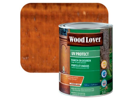 Wood Lover lasure UV portes & châssis 2,5l noyer Africain #630 1