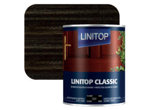 Linitop lasure bois 1l ébène #287