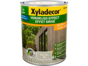 Xyladecor lasure bois extérieur effet grisé 1l gris