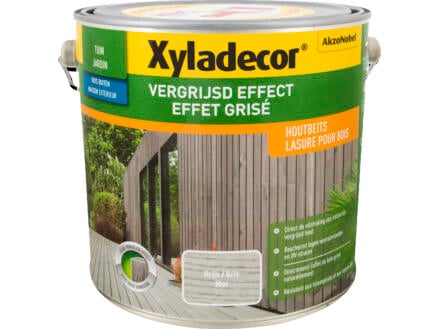 Xyladecor lasure bois extérieur effet grisé 2,5l gris 1