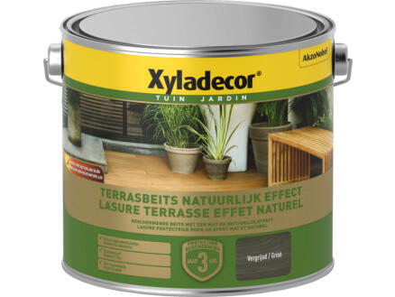 Xyladecor lasure bois terrasse mat 2,5l naturel gris 1