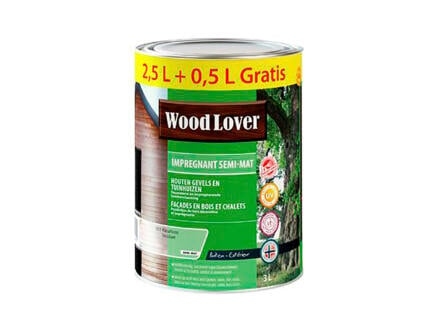 Wood Lover lasure d'imprégnation 3l incolore 1
