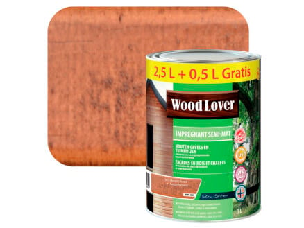 Wood Lover lasure d'imprégnation 3l rouge méranti #647 1