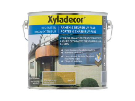 Xyladecor lasure portes & châssis UV-plus 2,5l incolore 1