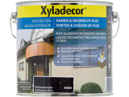 Xyladecor lasure portes & châssis UV-plus 2,5l palissandre 1
