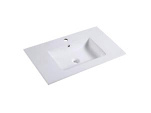Aurlane lavabo encastrable 80cm blanc mat