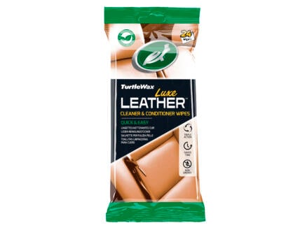 Turtle Wax lingettes nettoyantes Luxe Leather Cleaner &amp; Conditioner 24 pièces 1