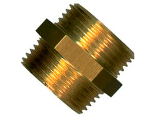 Saninstal mamelon double MM 4/4" laiton