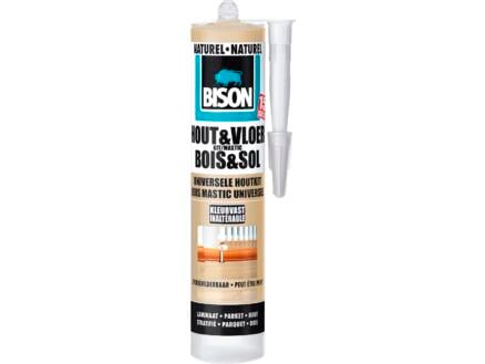 Bison mastic silicone bois & sol naturel 310ml brun 1
