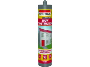 Soudal mastic silicone neutre construction 290ml noir