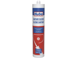 Hubo mastic silicone neutre sanitaire 310ml transparent
