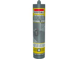 Soudal mastic silicone pierre naturelle 300ml marmer gris