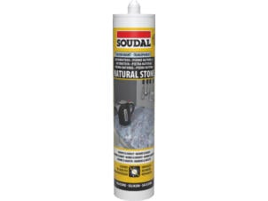 Soudal mastic silicone pierre naturelle 310ml transparent